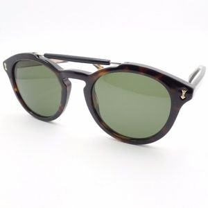 Gucci Avana Havana Green 50mm New Sunglasses Authe